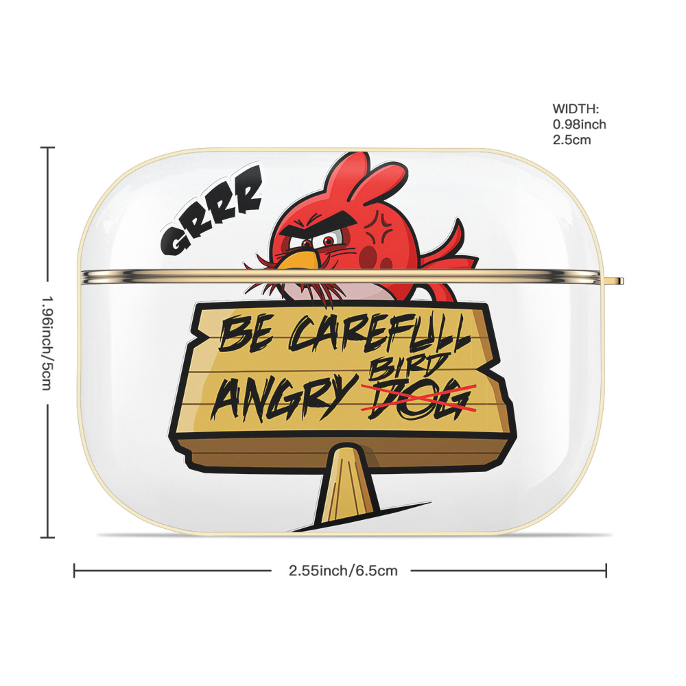 Angry Birds アングリーバード 【AirPods Pro用】ハードシェル保護ケース｜耐衝撃・防指紋・カラビナ付き商品仕様