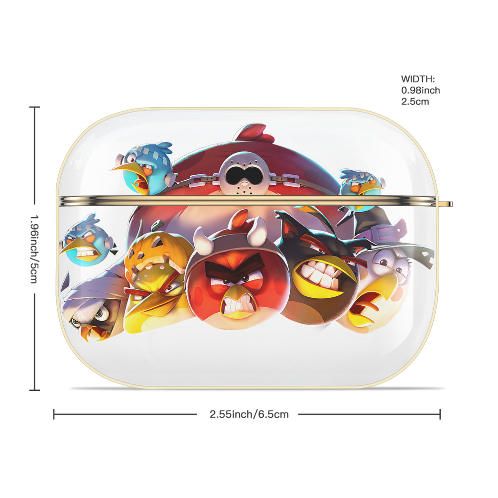 Angry Birds アングリーバード 【AirPods Pro用】ハードシェル保護ケース｜耐衝撃・防指紋・カラビナ付き商品仕様