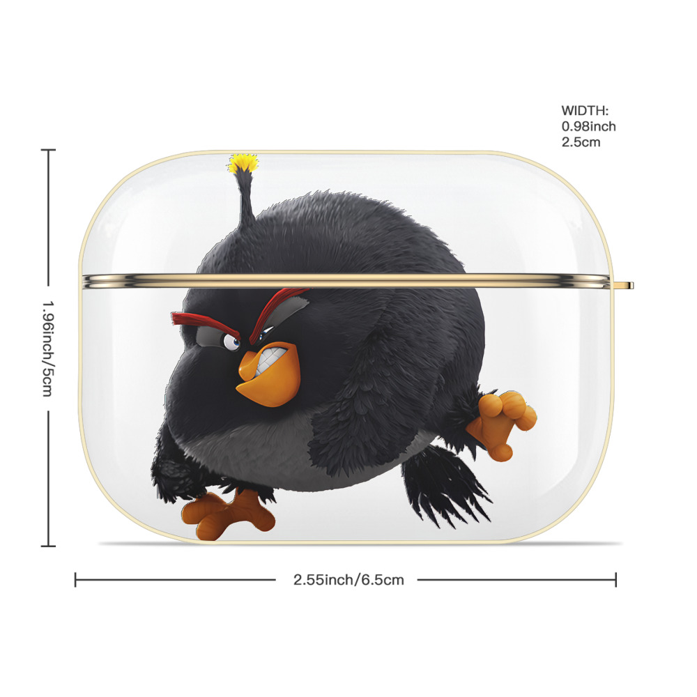 Angry Birds アングリーバード 【AirPods Pro用】ハードシェル保護ケース｜耐衝撃・防指紋・カラビナ付き商品仕様