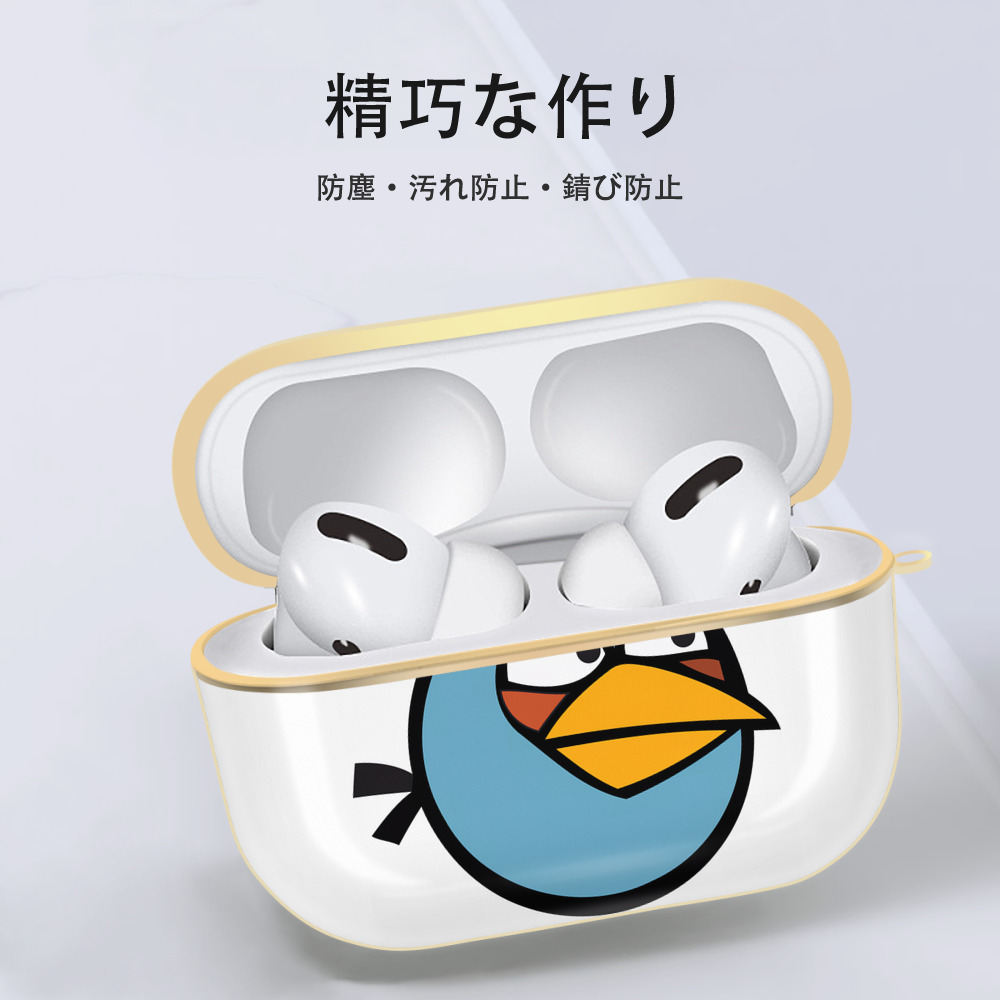 Angry Birds アングリーバード 【AirPods Pro用】ハードシェル保護ケース｜耐衝撃・防指紋・カラビナ付き商品仕様