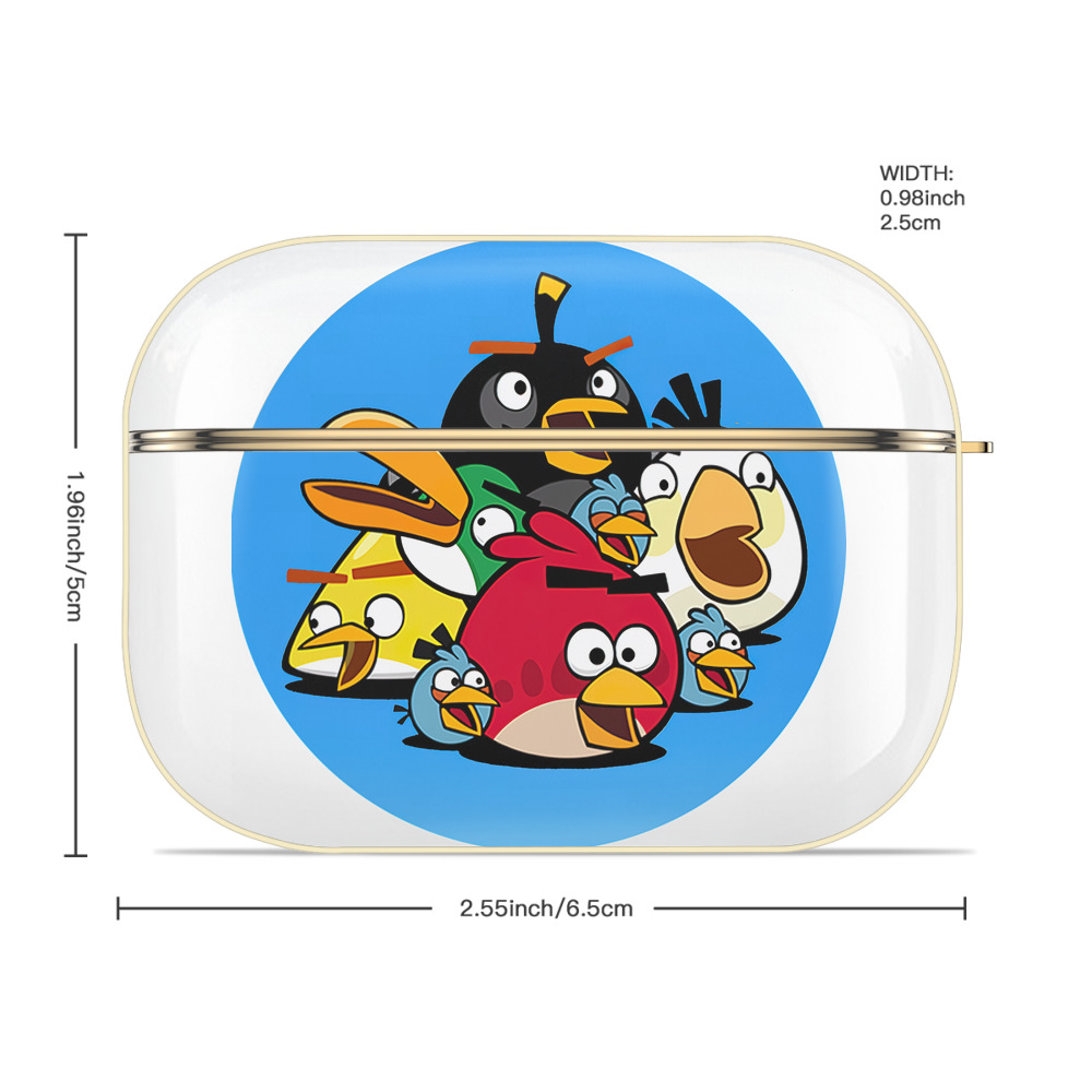 Angry Birds アングリーバード 【AirPods Pro用】ハードシェル保護ケース｜耐衝撃・防指紋・カラビナ付き商品仕様