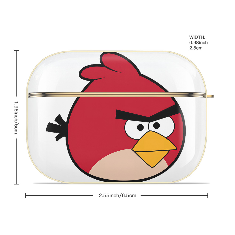 Angry Birds アングリーバード 【AirPods Pro用】ハードシェル保護ケース｜耐衝撃・防指紋・カラビナ付き商品仕様