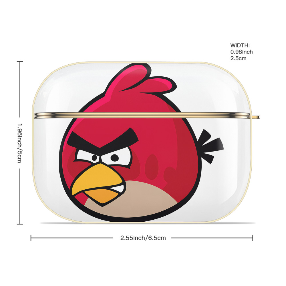 Angry Birds アングリーバード 【AirPods Pro用】ハードシェル保護ケース｜耐衝撃・防指紋・カラビナ付き商品仕様