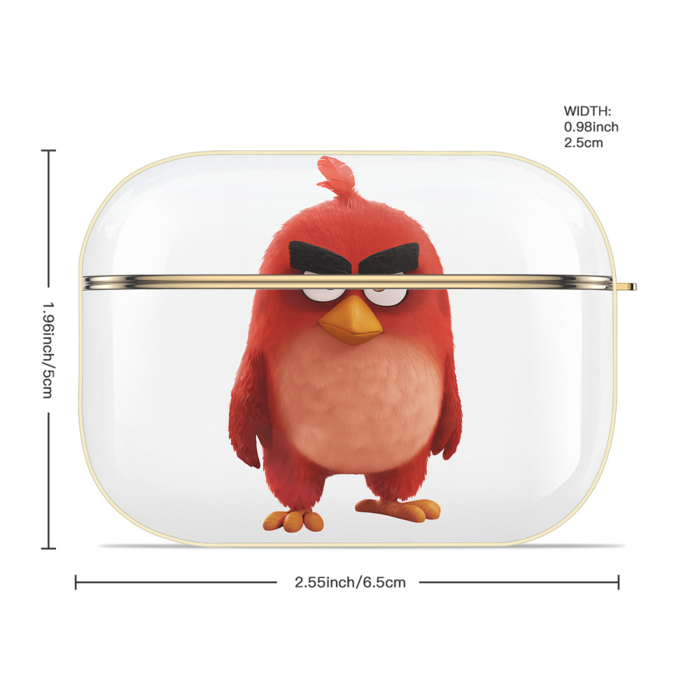 Angry Birds アングリーバード 【AirPods Pro用】ハードシェル保護ケース｜耐衝撃・防指紋・カラビナ付き商品仕様