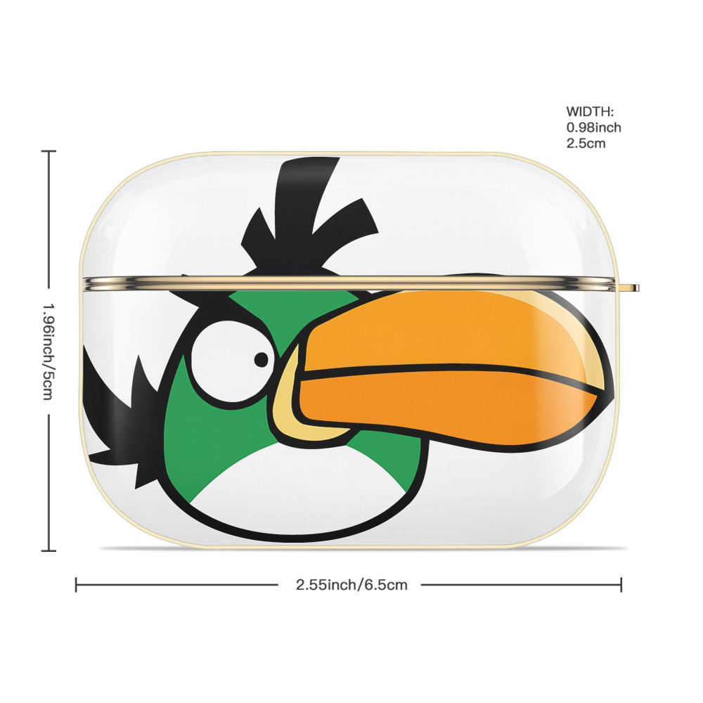 Angry Birds アングリーバード 【AirPods Pro用】ハードシェル保護ケース｜耐衝撃・防指紋・カラビナ付き商品仕様