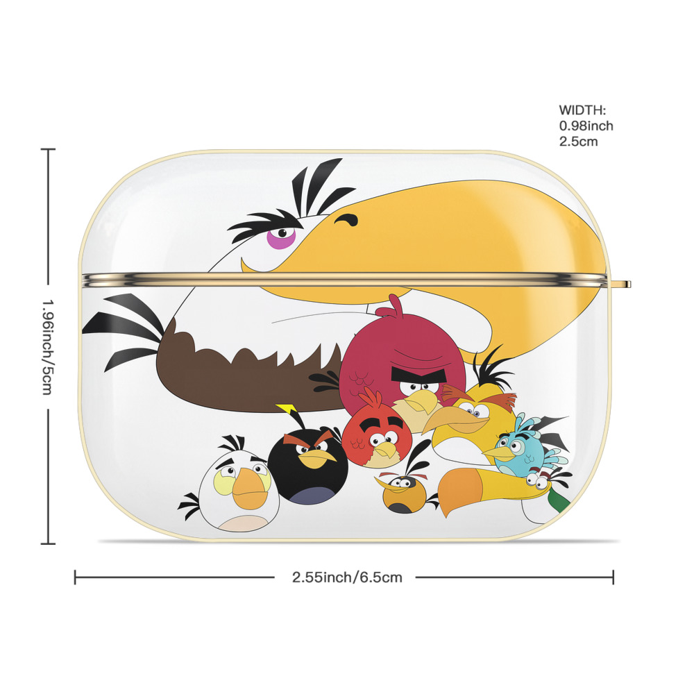 Angry Birds アングリーバード 【AirPods Pro用】ハードシェル保護ケース｜耐衝撃・防指紋・カラビナ付き商品仕様