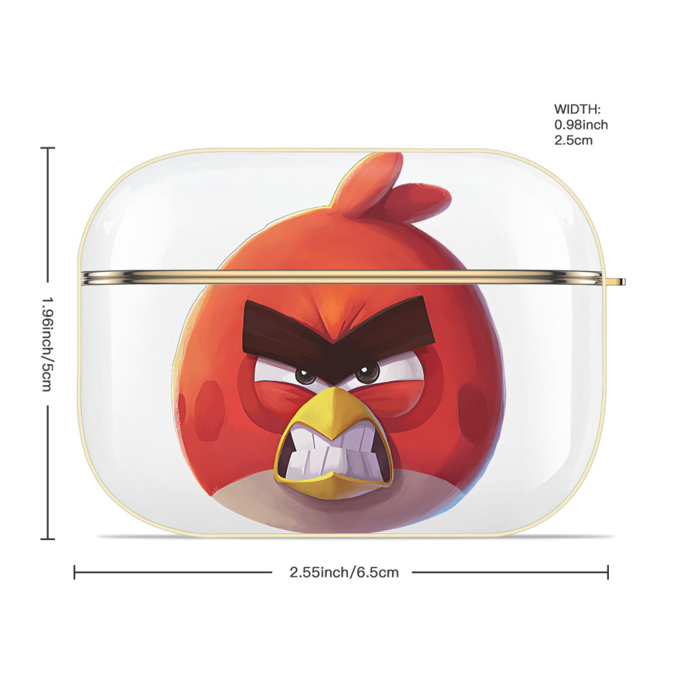 Angry Birds アングリーバード 【AirPods Pro用】ハードシェル保護ケース｜耐衝撃・防指紋・カラビナ付き商品仕様