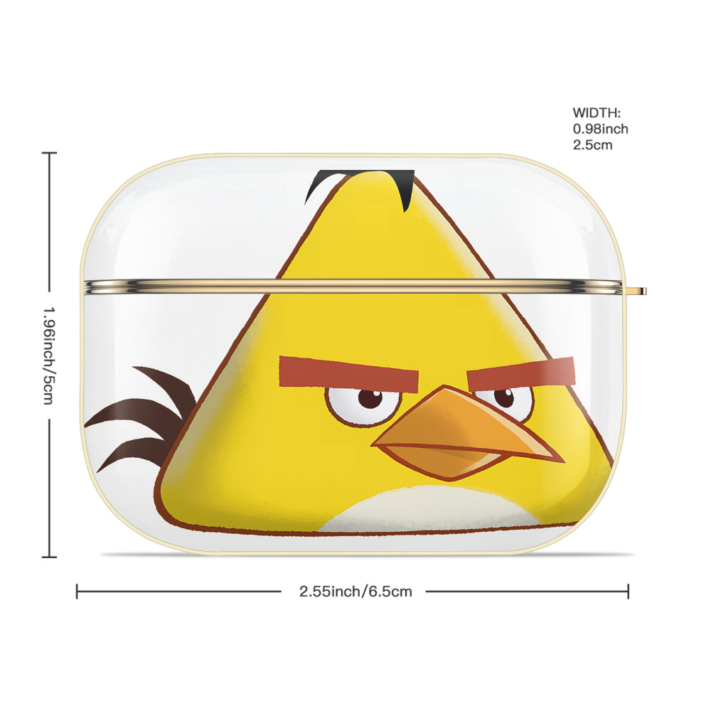 Angry Birds アングリーバード 【AirPods Pro用】ハードシェル保護ケース｜耐衝撃・防指紋・カラビナ付き商品仕様
