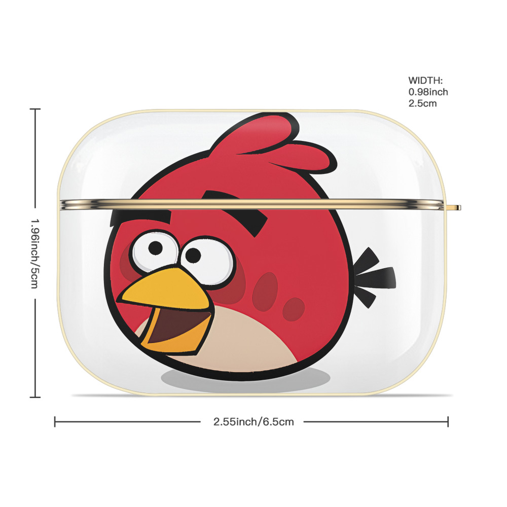 Angry Birds アングリーバード 【AirPods Pro用】ハードシェル保護ケース｜耐衝撃・防指紋・カラビナ付き商品仕様