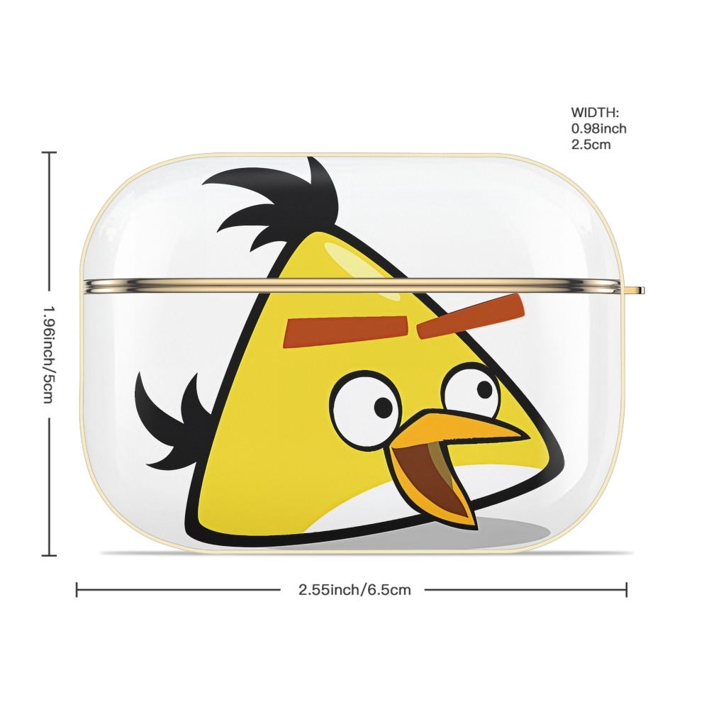 Angry Birds アングリーバード 【AirPods Pro用】ハードシェル保護ケース｜耐衝撃・防指紋・カラビナ付き商品仕様