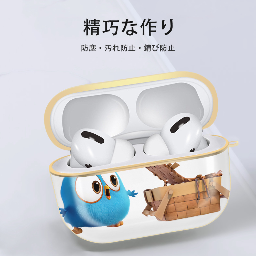 Angry Birds アングリーバード 【AirPods Pro用】ハードシェル保護ケース｜耐衝撃・防指紋・カラビナ付き商品仕様