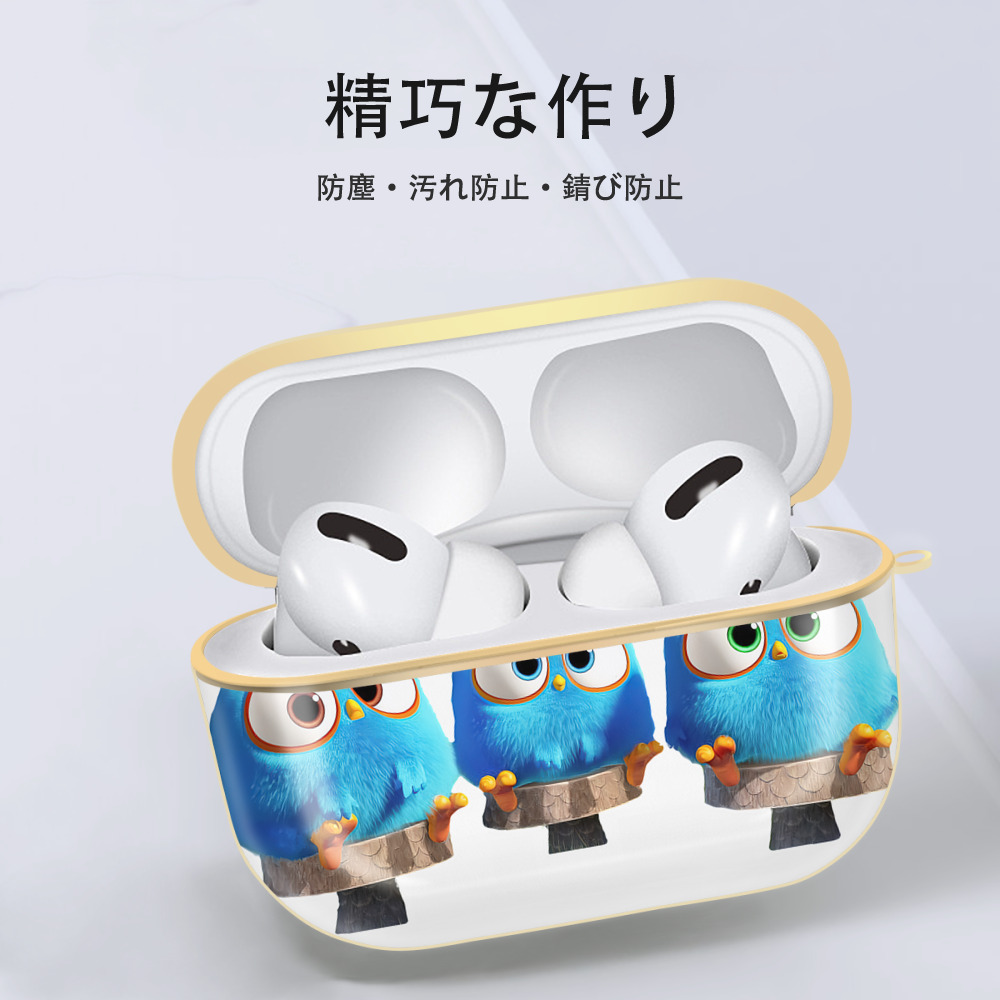 Angry Birds アングリーバード 【AirPods Pro用】ハードシェル保護ケース｜耐衝撃・防指紋・カラビナ付き商品仕様