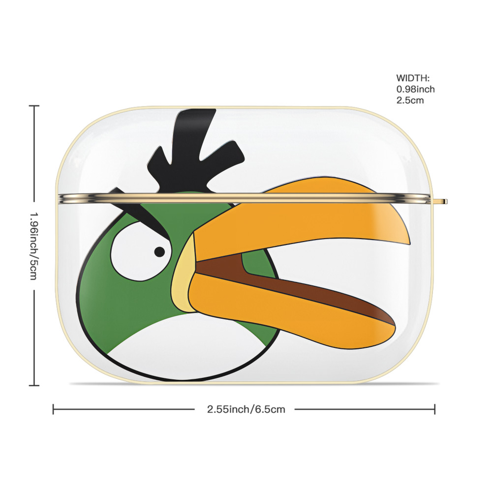 Angry Birds アングリーバード 【AirPods Pro用】ハードシェル保護ケース｜耐衝撃・防指紋・カラビナ付き商品仕様