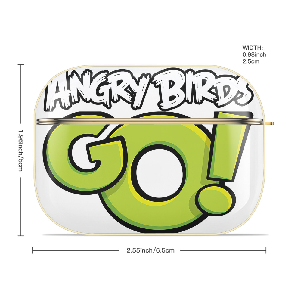 Angry Birds アングリーバード 【AirPods Pro用】ハードシェル保護ケース｜耐衝撃・防指紋・カラビナ付き商品仕様