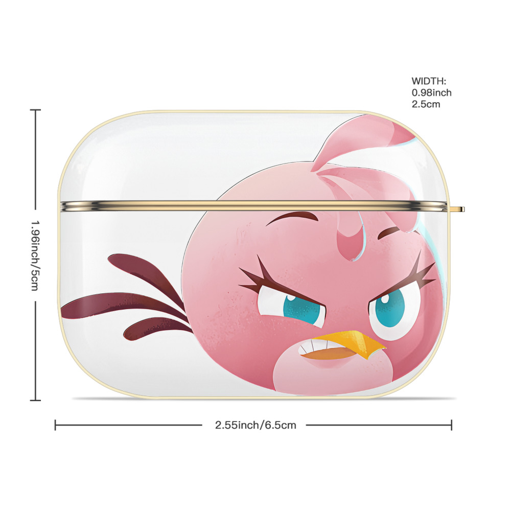 Angry Birds アングリーバード 【AirPods Pro用】ハードシェル保護ケース｜耐衝撃・防指紋・カラビナ付き商品仕様