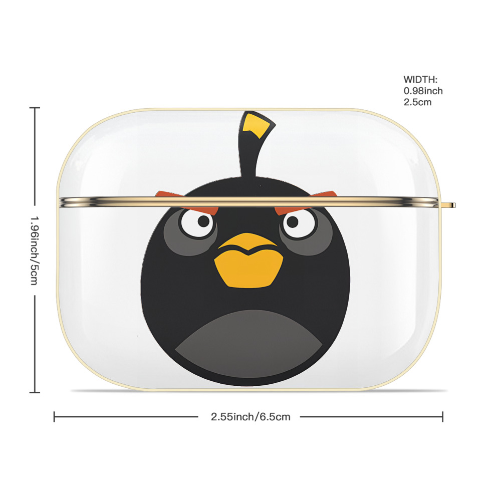 Angry Birds アングリーバード 【AirPods Pro用】ハードシェル保護ケース｜耐衝撃・防指紋・カラビナ付き商品仕様