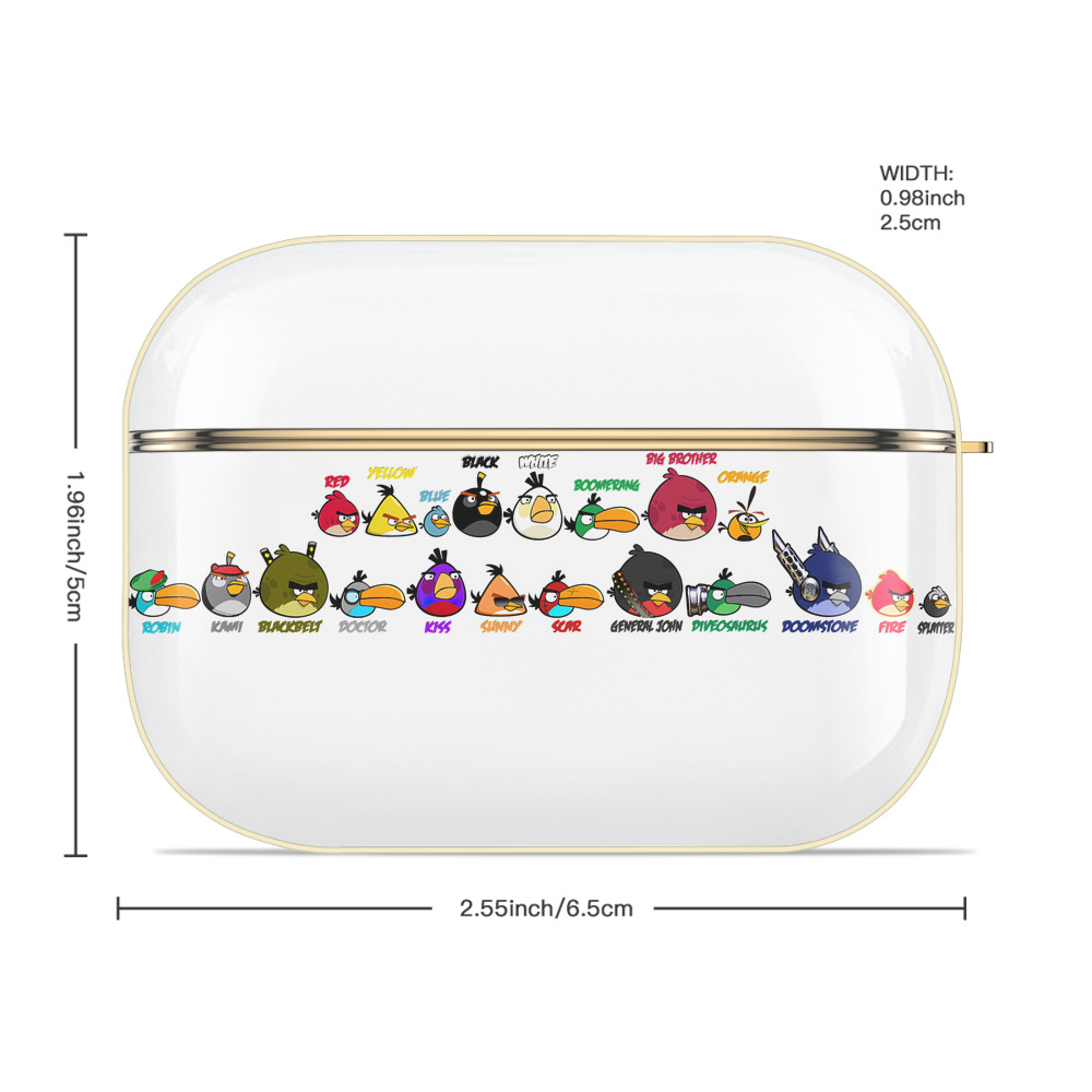 Angry Birds アングリーバード 【AirPods Pro用】ハードシェル保護ケース｜耐衝撃・防指紋・カラビナ付き商品仕様