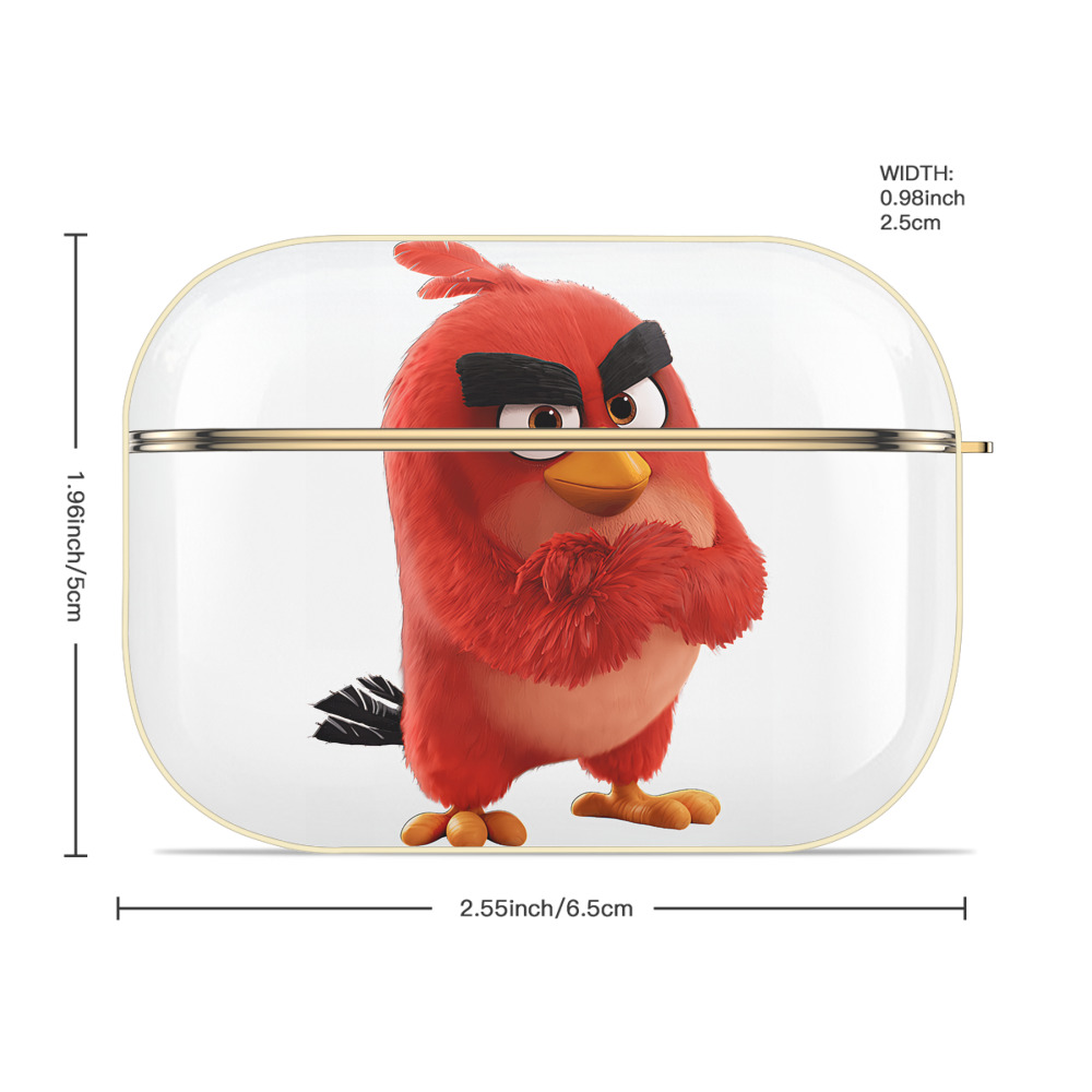 Angry Birds アングリーバード 【AirPods Pro用】ハードシェル保護ケース｜耐衝撃・防指紋・カラビナ付き商品仕様