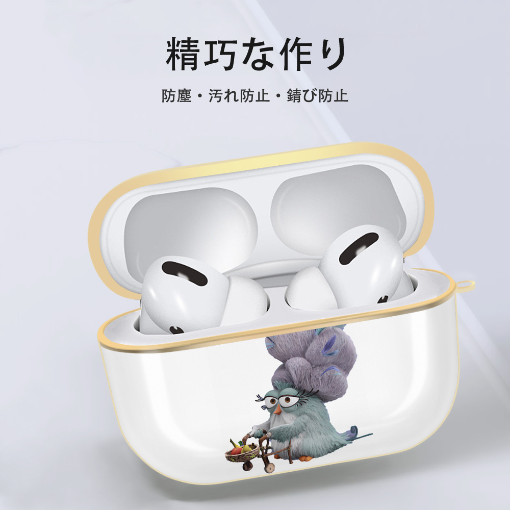 Angry Birds アングリーバード 【AirPods Pro用】ハードシェル保護ケース｜耐衝撃・防指紋・カラビナ付き商品仕様