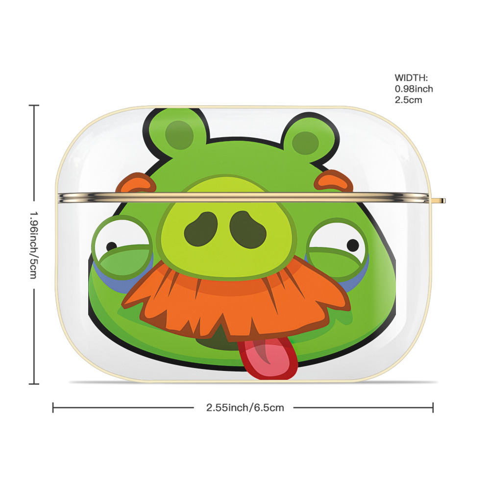Angry Birds アングリーバード 【AirPods Pro用】ハードシェル保護ケース｜耐衝撃・防指紋・カラビナ付き商品仕様