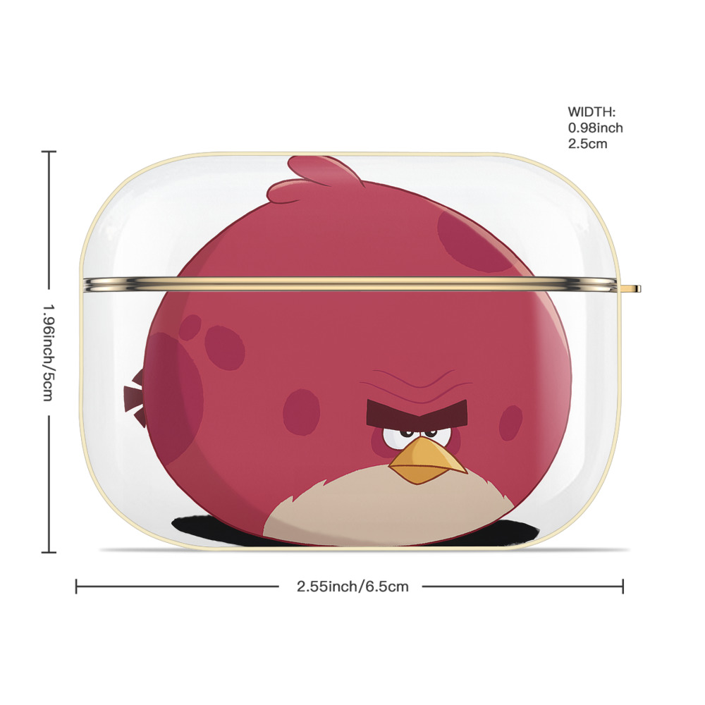 Angry Birds アングリーバード 【AirPods Pro用】ハードシェル保護ケース｜耐衝撃・防指紋・カラビナ付き商品仕様