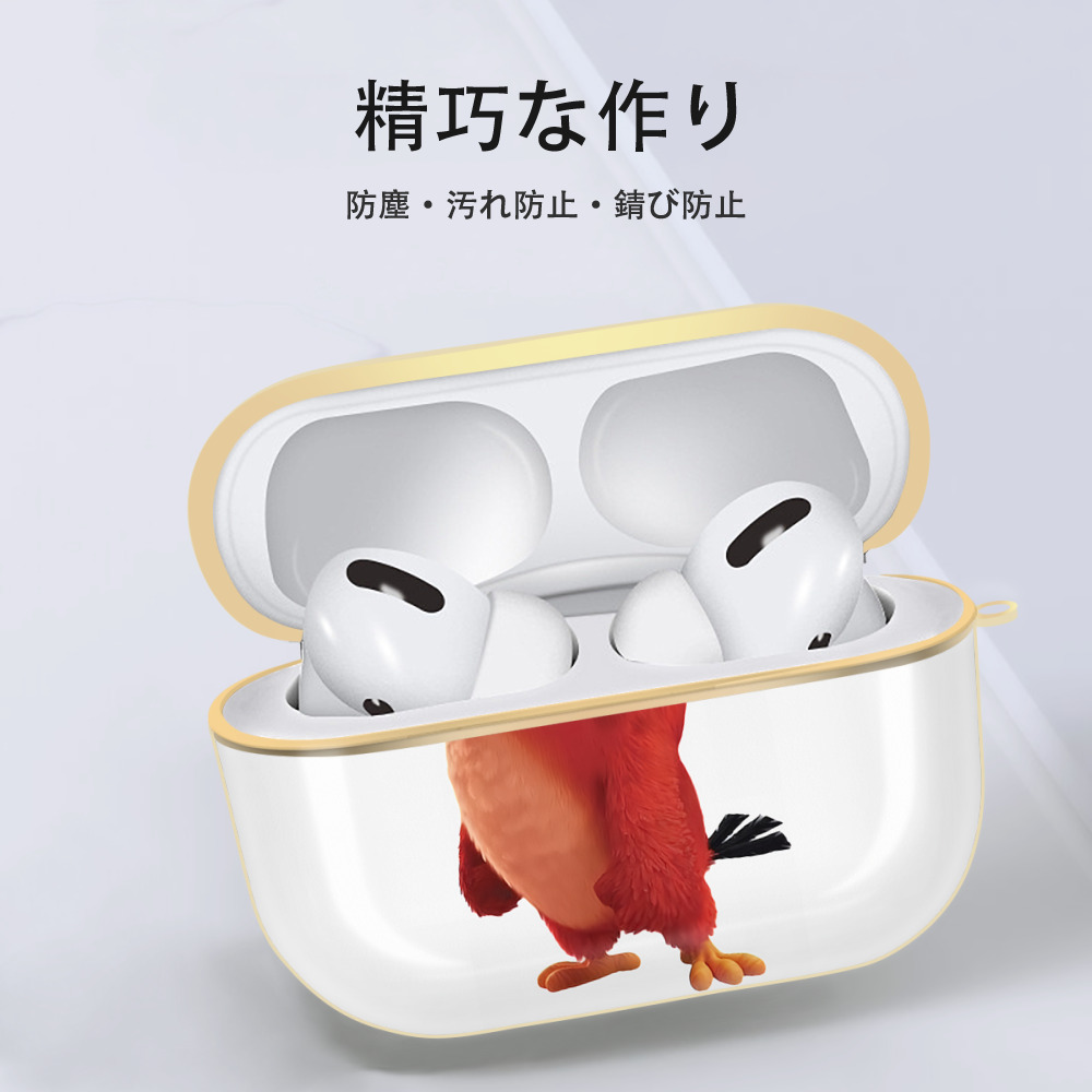 Angry Birds アングリーバード 【AirPods Pro用】ハードシェル保護ケース｜耐衝撃・防指紋・カラビナ付き商品仕様