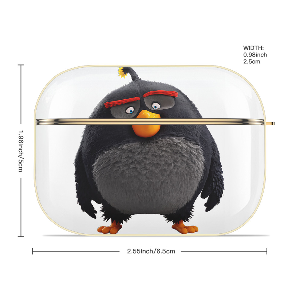 Angry Birds アングリーバード 【AirPods Pro用】ハードシェル保護ケース｜耐衝撃・防指紋・カラビナ付き商品仕様