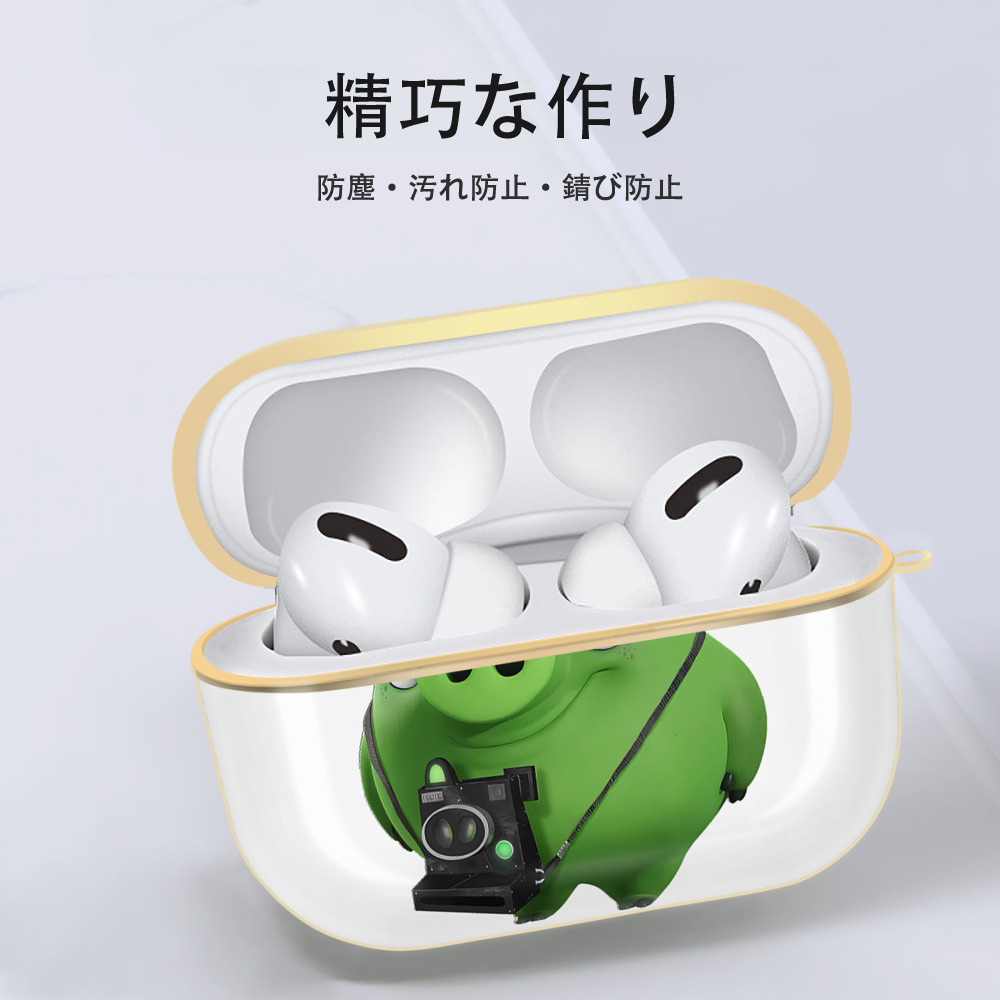 Angry Birds アングリーバード 【AirPods Pro用】ハードシェル保護ケース｜耐衝撃・防指紋・カラビナ付き商品仕様