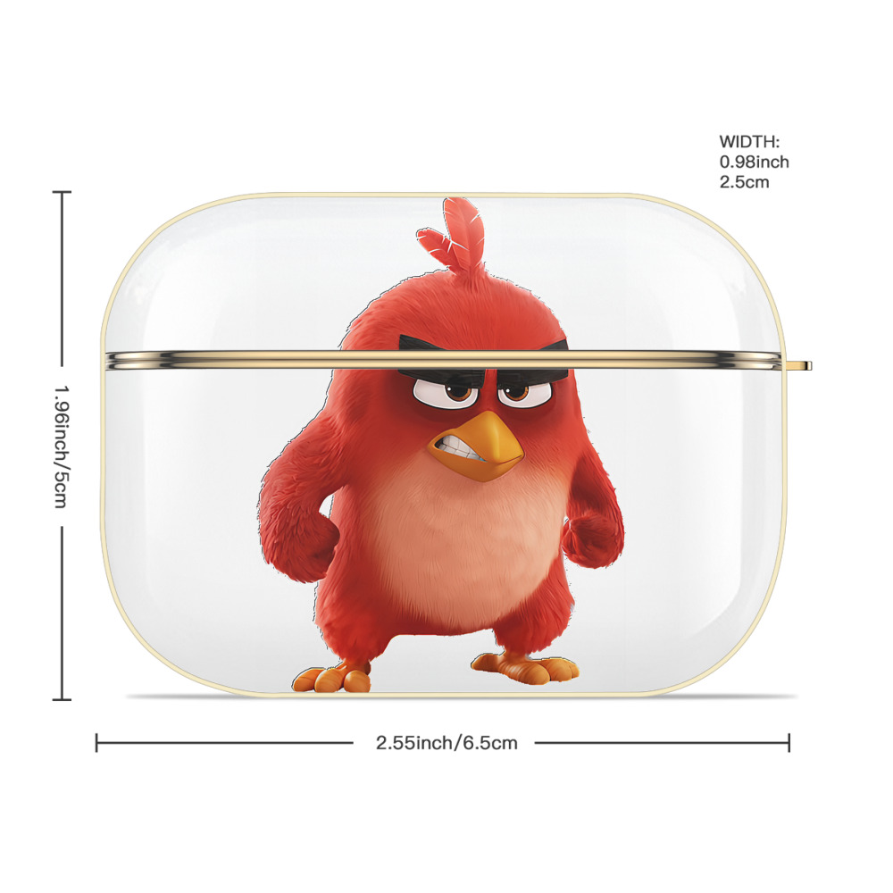 Angry Birds アングリーバード 【AirPods Pro用】ハードシェル保護ケース｜耐衝撃・防指紋・カラビナ付き商品仕様
