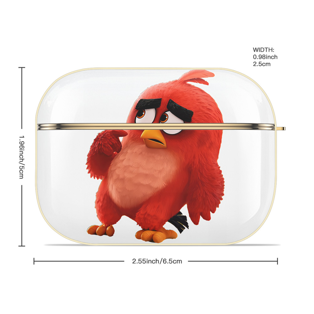 Angry Birds アングリーバード 【AirPods Pro用】ハードシェル保護ケース｜耐衝撃・防指紋・カラビナ付き商品仕様