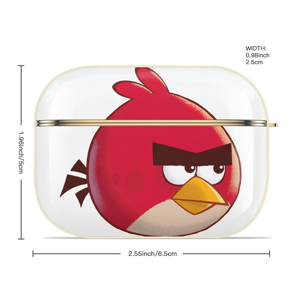 Angry Birds アングリーバード 【AirPods Pro用】ハードシェル保護ケース｜耐衝撃・防指紋・カラビナ付き商品仕様