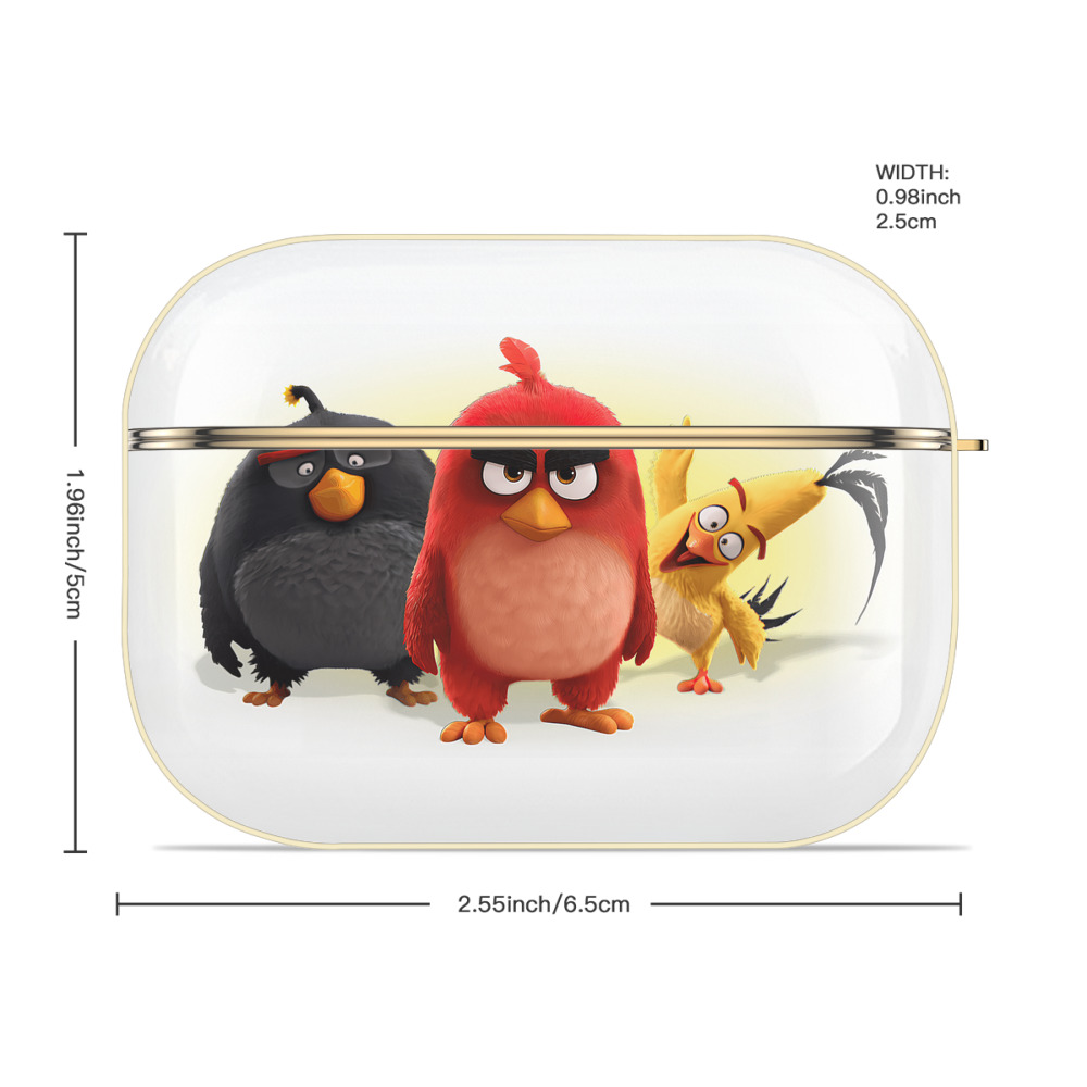 Angry Birds アングリーバード 【AirPods Pro用】ハードシェル保護ケース｜耐衝撃・防指紋・カラビナ付き商品仕様