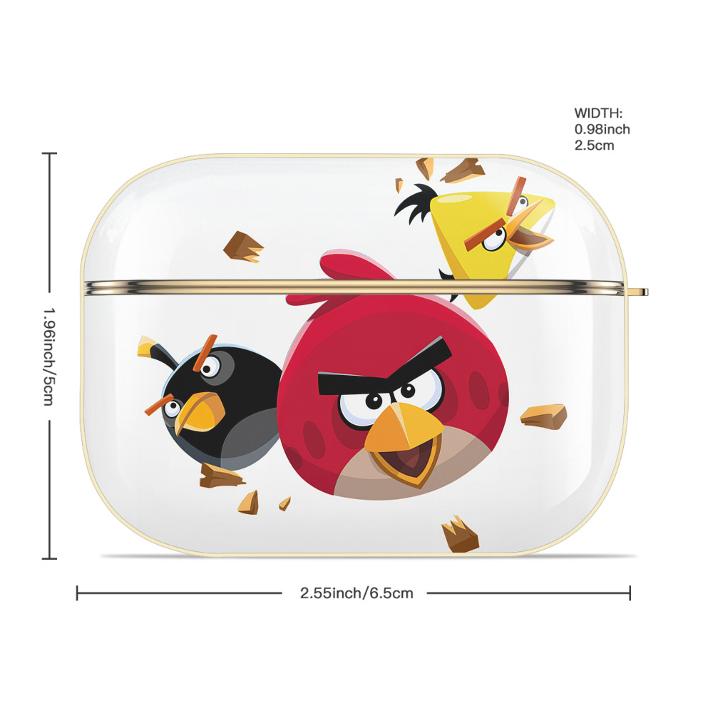 Angry Birds アングリーバード 【AirPods Pro用】ハードシェル保護ケース｜耐衝撃・防指紋・カラビナ付き商品仕様