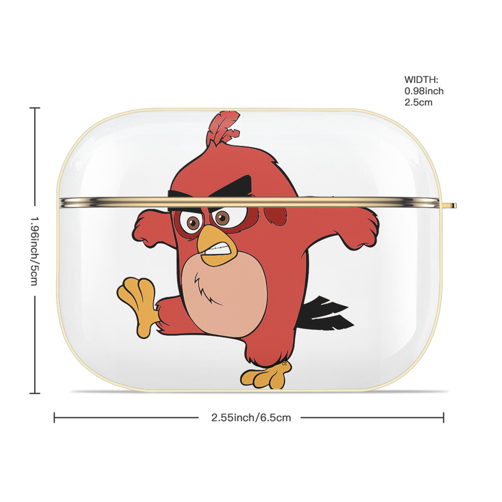Angry Birds アングリーバード 【AirPods Pro用】ハードシェル保護ケース｜耐衝撃・防指紋・カラビナ付き商品仕様