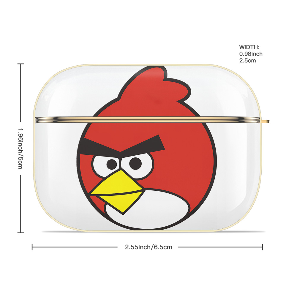 Angry Birds アングリーバード 【AirPods Pro用】ハードシェル保護ケース｜耐衝撃・防指紋・カラビナ付き商品仕様