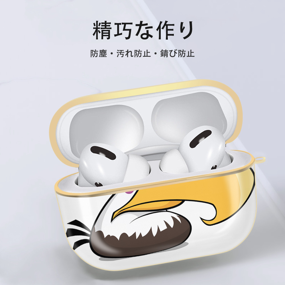Angry Birds アングリーバード 【AirPods Pro用】ハードシェル保護ケース｜耐衝撃・防指紋・カラビナ付き商品仕様