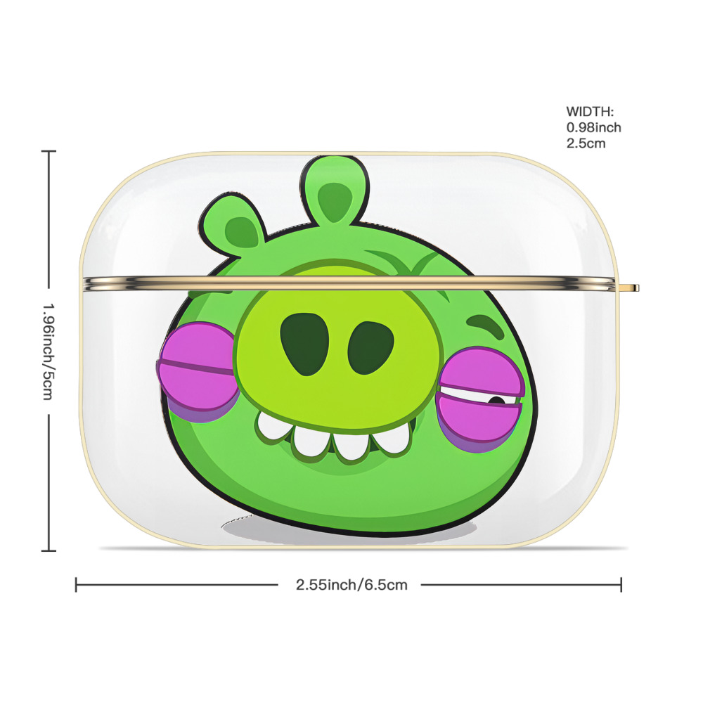 Angry Birds アングリーバード 【AirPods Pro用】ハードシェル保護ケース｜耐衝撃・防指紋・カラビナ付き商品仕様