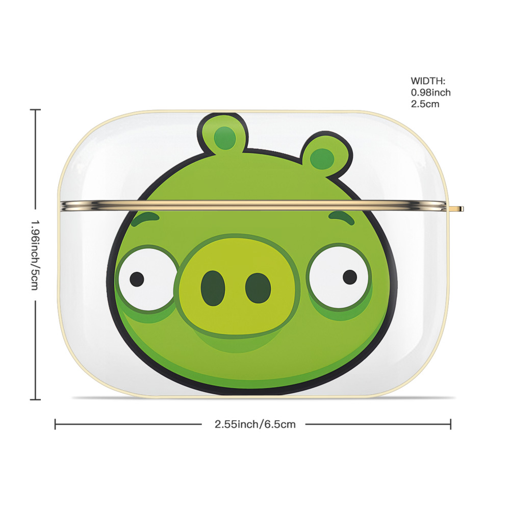 Angry Birds アングリーバード 【AirPods Pro用】ハードシェル保護ケース｜耐衝撃・防指紋・カラビナ付き商品仕様