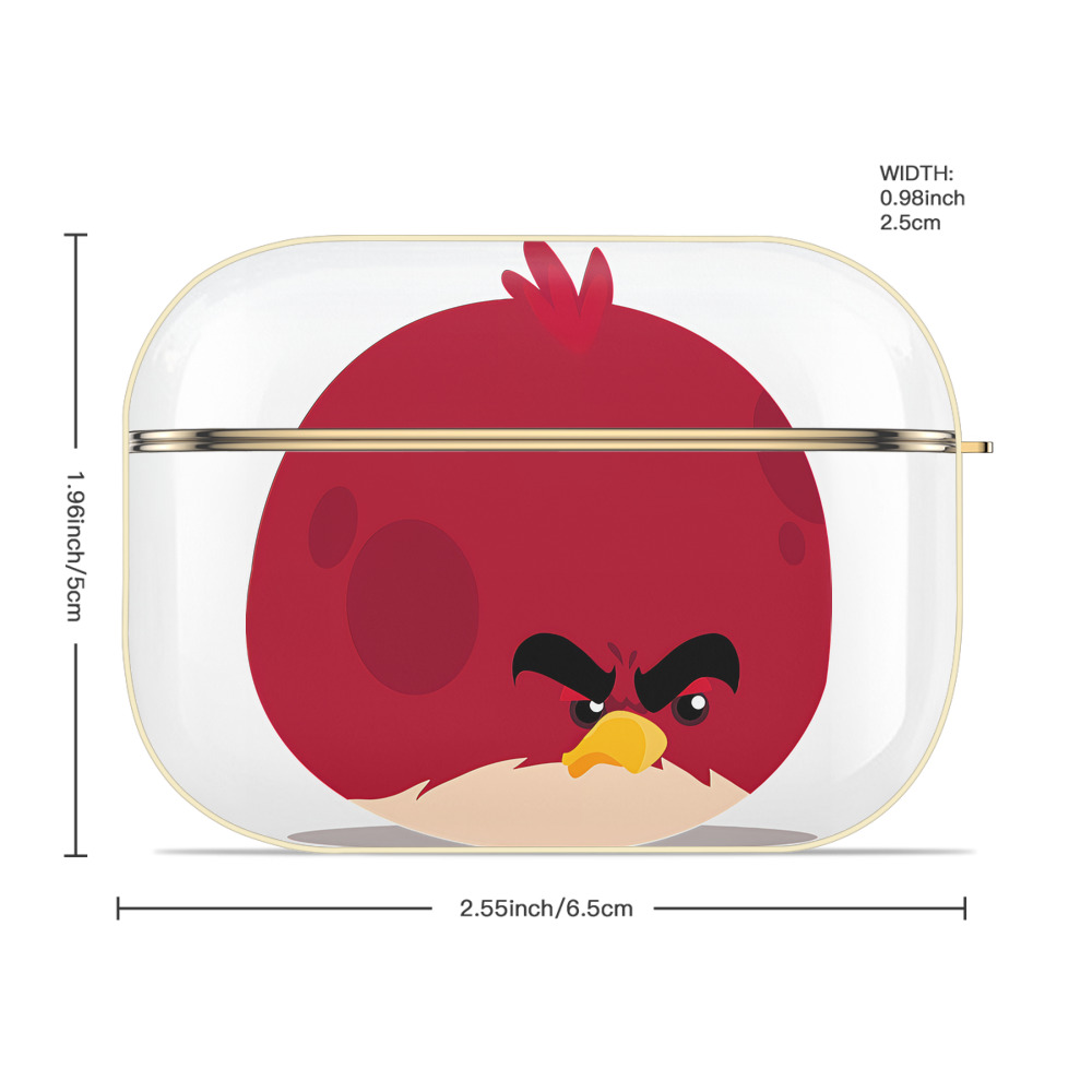 Angry Birds アングリーバード 【AirPods Pro用】ハードシェル保護ケース｜耐衝撃・防指紋・カラビナ付き商品仕様