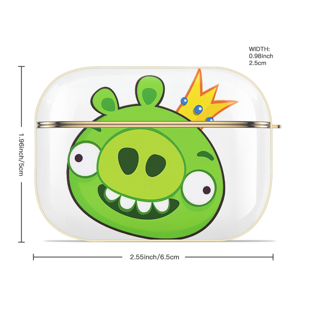 Angry Birds アングリーバード 【AirPods Pro用】ハードシェル保護ケース｜耐衝撃・防指紋・カラビナ付き商品仕様