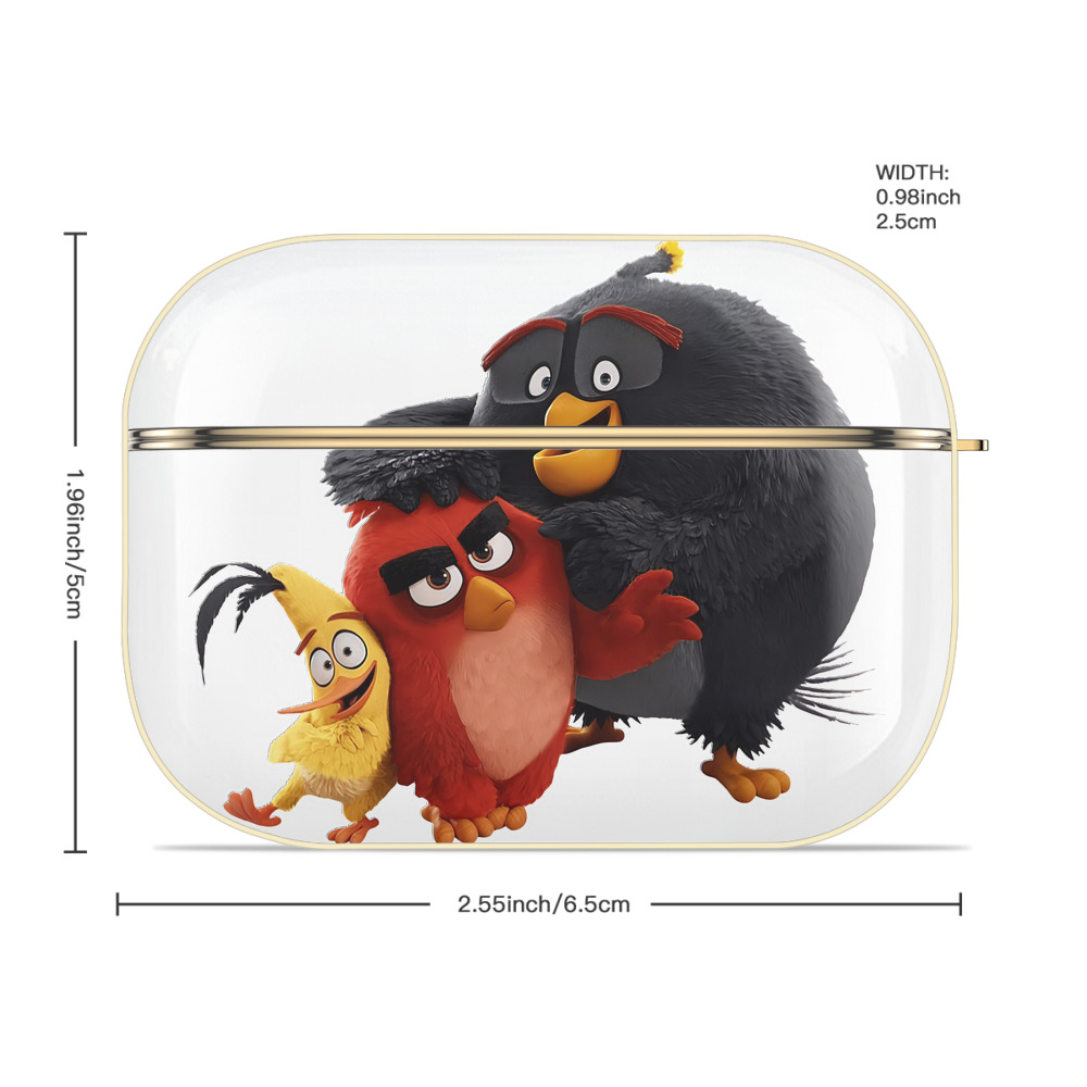Angry Birds アングリーバード 【AirPods Pro用】ハードシェル保護ケース｜耐衝撃・防指紋・カラビナ付き商品仕様