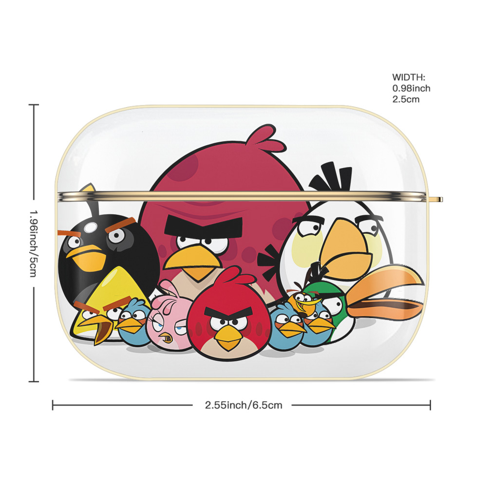 Angry Birds アングリーバード 【AirPods Pro用】ハードシェル保護ケース｜耐衝撃・防指紋・カラビナ付き商品仕様