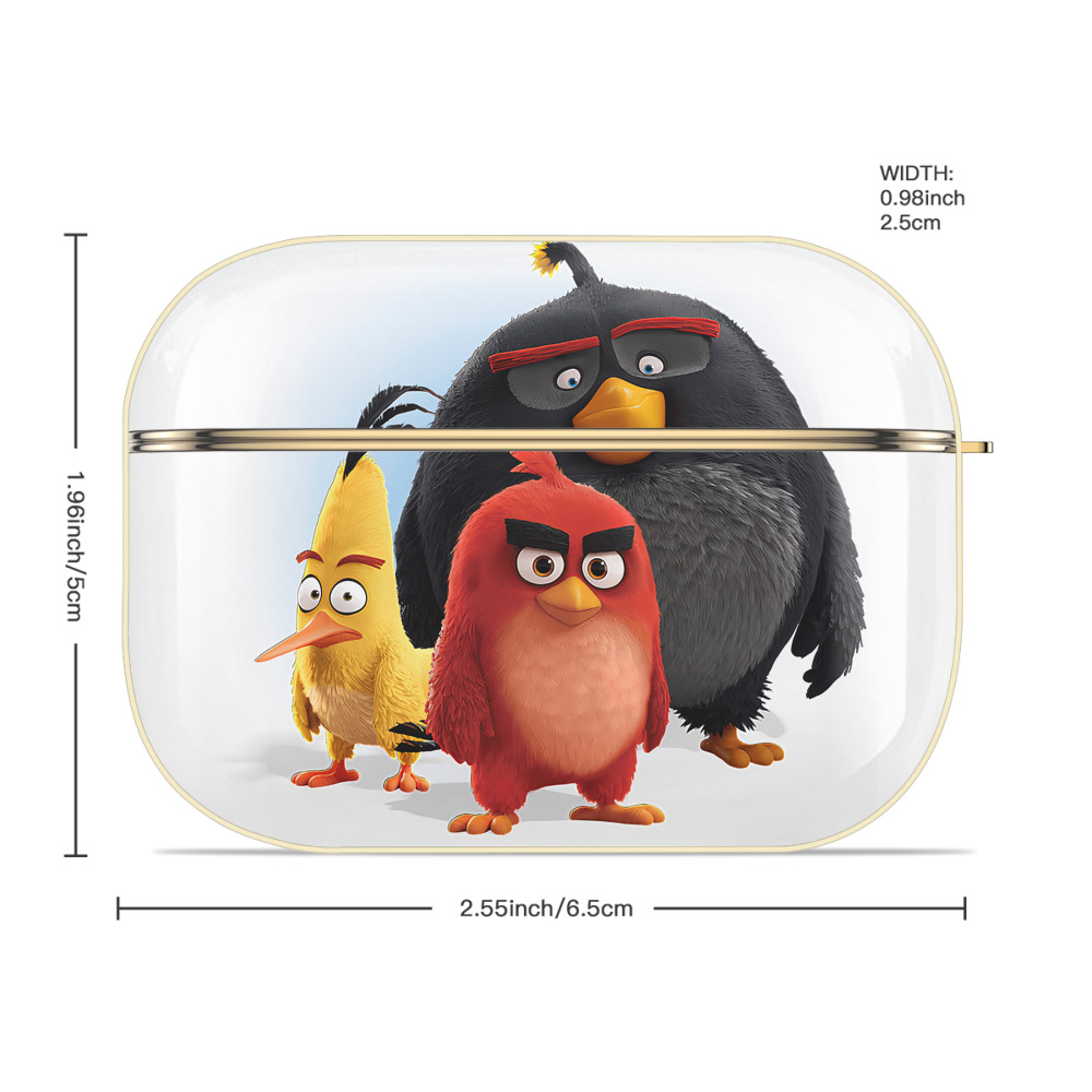 Angry Birds アングリーバード 【AirPods Pro用】ハードシェル保護ケース｜耐衝撃・防指紋・カラビナ付き商品仕様