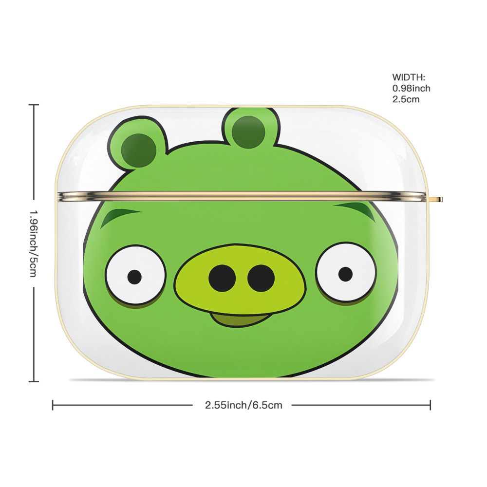 Angry Birds アングリーバード 【AirPods Pro用】ハードシェル保護ケース｜耐衝撃・防指紋・カラビナ付き商品仕様