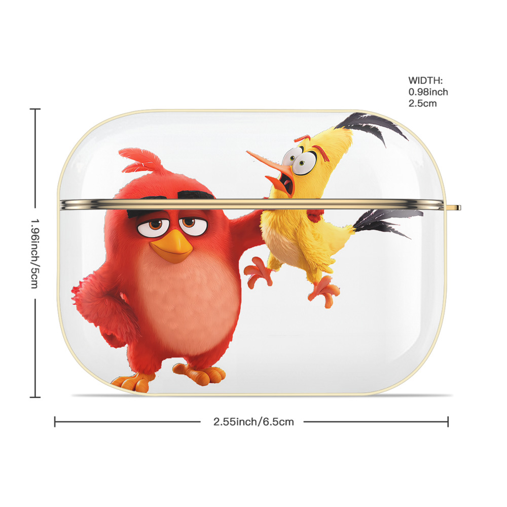 Angry Birds アングリーバード 【AirPods Pro用】ハードシェル保護ケース｜耐衝撃・防指紋・カラビナ付き商品仕様