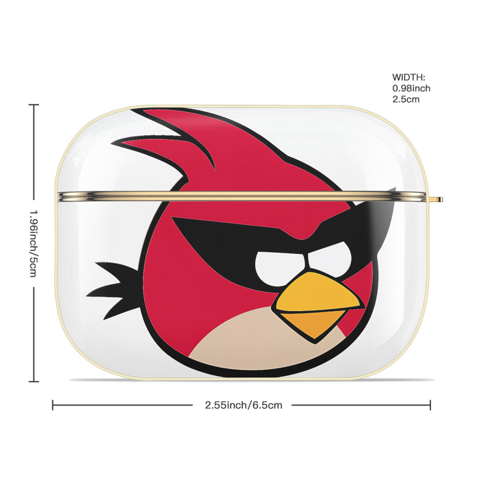Angry Birds アングリーバード 【AirPods Pro用】ハードシェル保護ケース｜耐衝撃・防指紋・カラビナ付き商品仕様