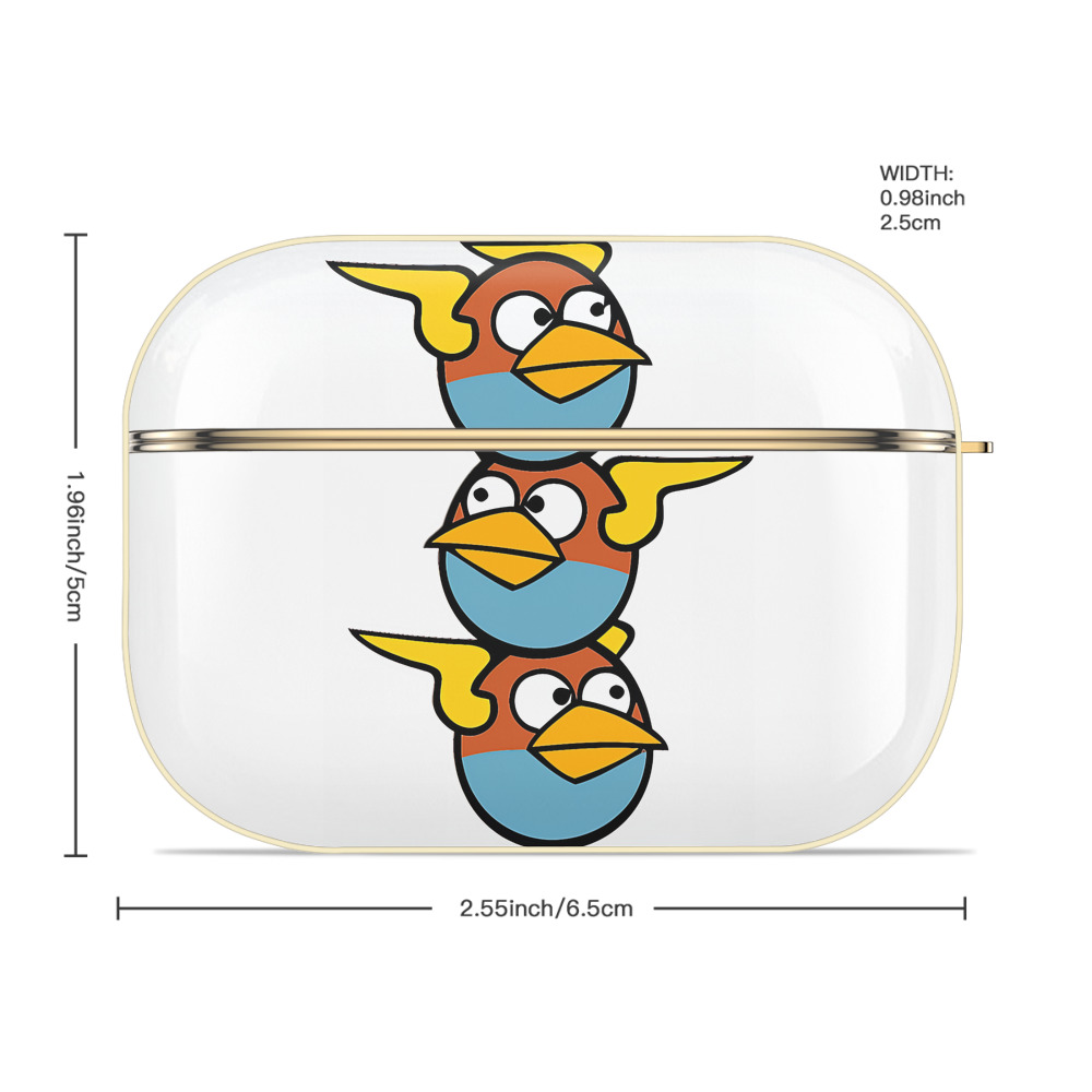 Angry Birds アングリーバード 【AirPods Pro用】ハードシェル保護ケース｜耐衝撃・防指紋・カラビナ付き商品仕様