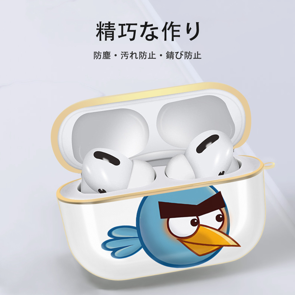 Angry Birds アングリーバード 【AirPods Pro用】ハードシェル保護ケース｜耐衝撃・防指紋・カラビナ付き商品仕様