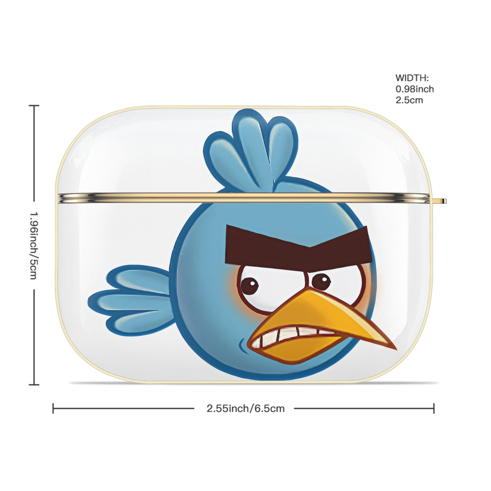 Angry Birds アングリーバード 【AirPods Pro用】ハードシェル保護ケース｜耐衝撃・防指紋・カラビナ付き商品仕様