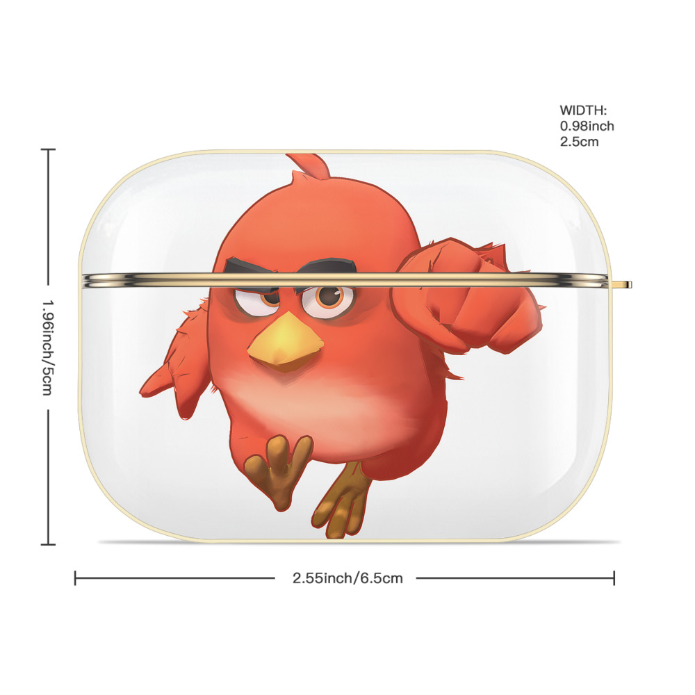 Angry Birds アングリーバード 【AirPods Pro用】ハードシェル保護ケース｜耐衝撃・防指紋・カラビナ付き商品仕様
